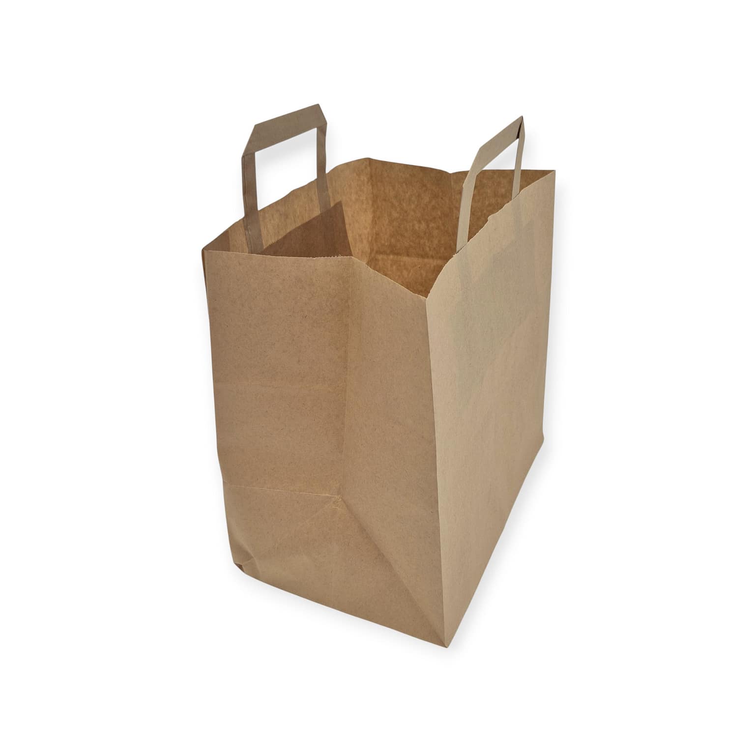 Sacs papier kraft avec poignées plates