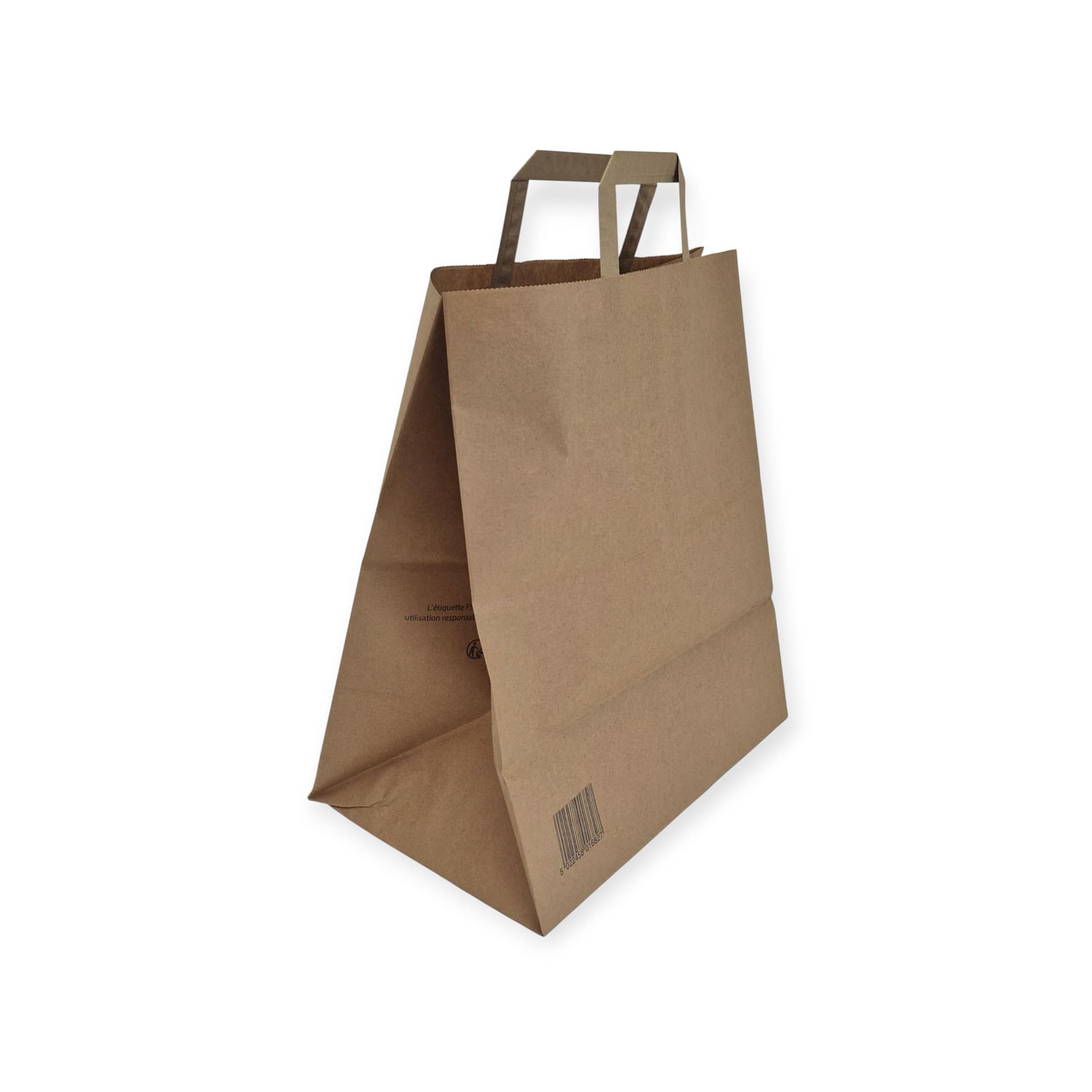 sachets kraft avec anses plates